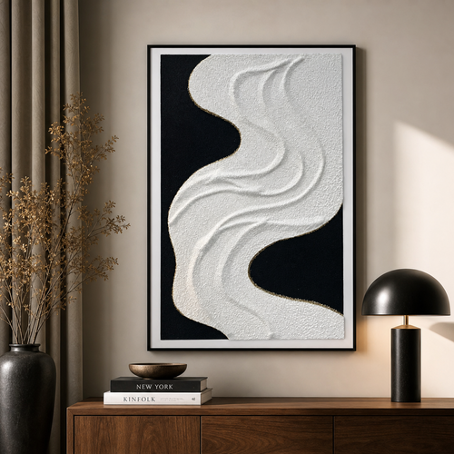 Abstract Flow Textured Wall Art Frame