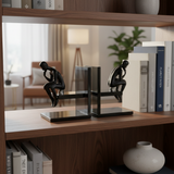 The Thinker Smoked Glass Bookends