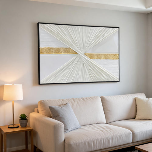 Luxury Geometric Textured Wall Art Frame