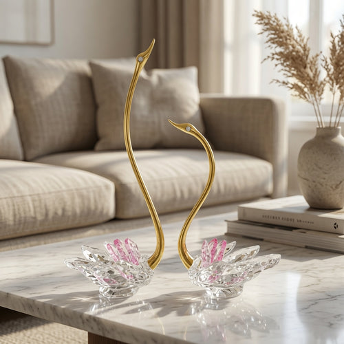 Elegant Serenity Swan Duo Set of 2