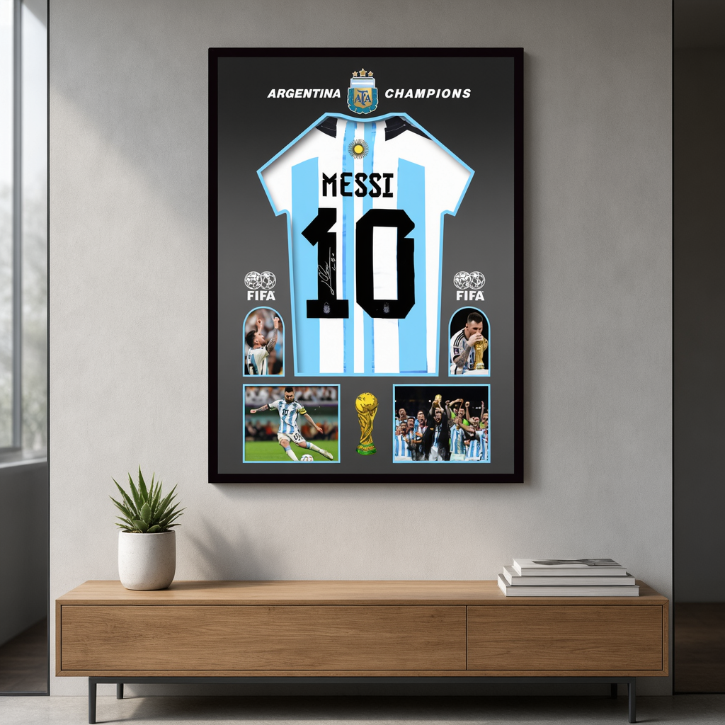 Argentina Jersey #10 World Cup Victory Wall Decor