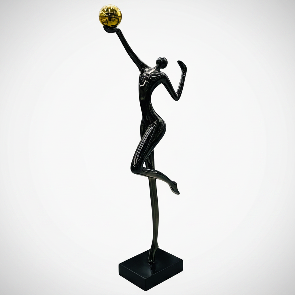 Modern Abstract Female Dancer Figurine