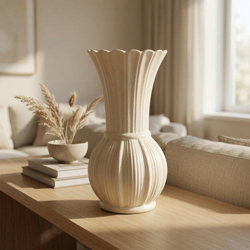 Modern Auric Textured Ceramic Vase