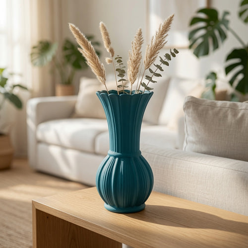 Modern Auric Textured Ceramic Vase