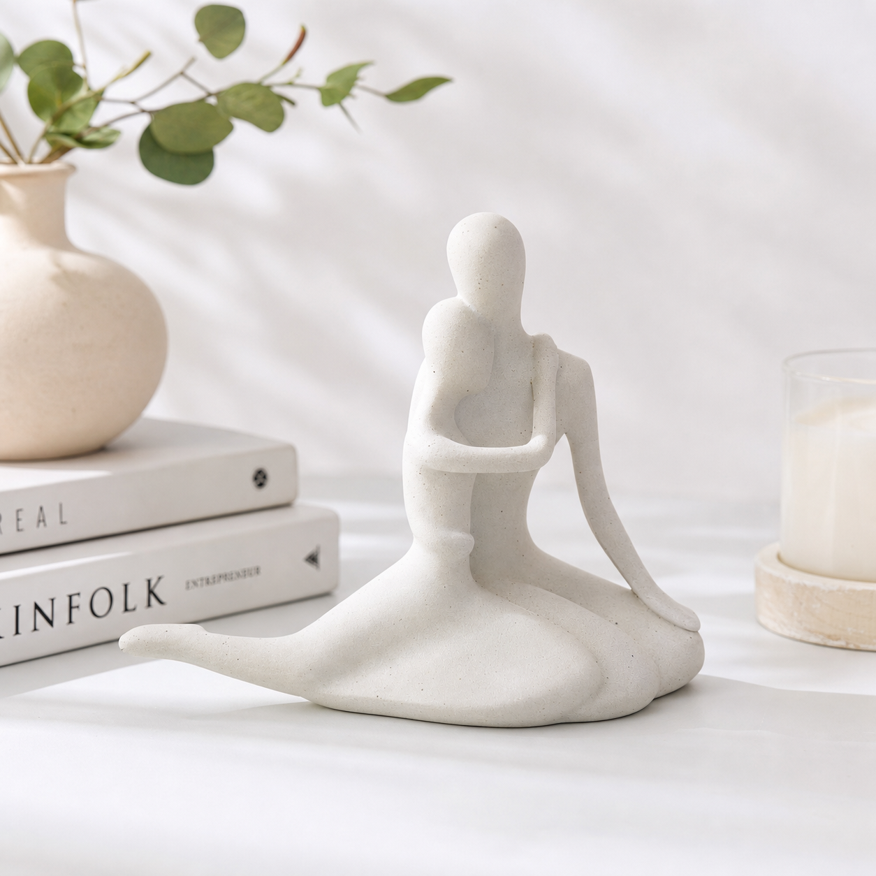 Eternal Bond Connection White Statue