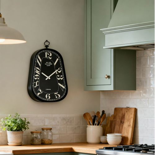 Vintage Old Town Design Wall Clock