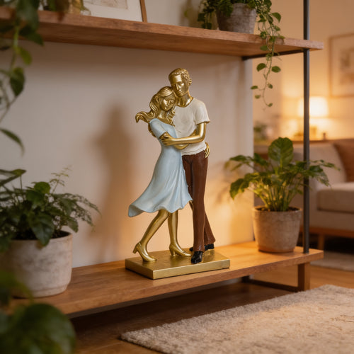 Romantic Embrace Couple Figurine