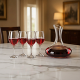 5 Piece Crystal Wine Decanter & Glass Set