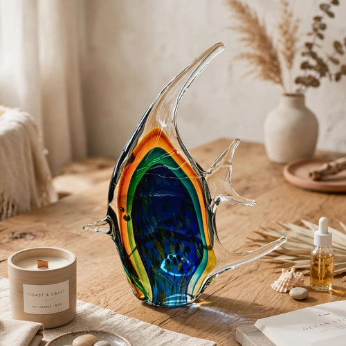 Modern Tropical Angel Fish Figurine