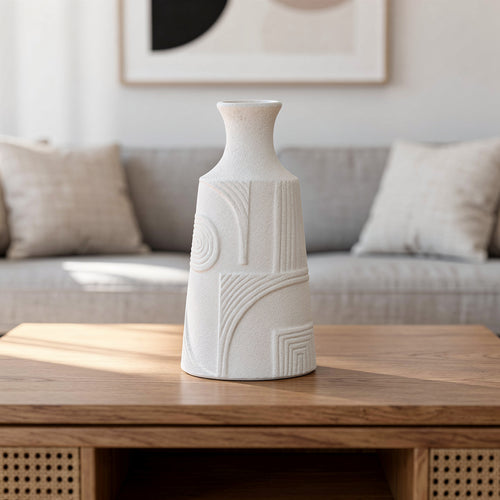 Modern Textured Geometric Vase