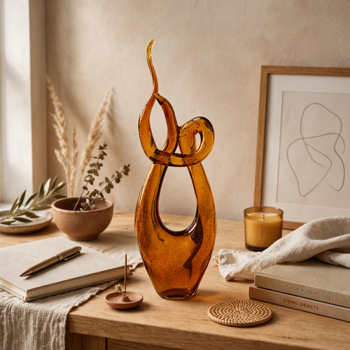 Modern Interlocking Infinity Loop Sculpture