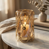 Imperial Lustre Glass Candle Holder