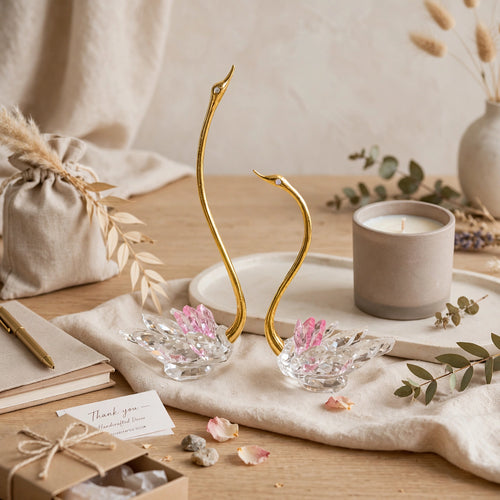 Elegant Serenity Swan Duo Set of 2