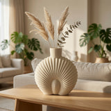 Elegant Ocean Crest Open Top Vase