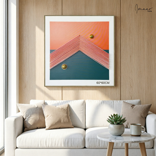 Horizon Chevron Sculptural Wall Decor