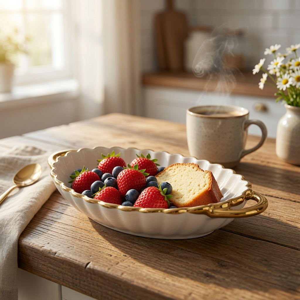 Modern Shell Shaped Serving Tray