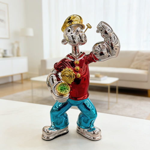 Modern Popeye Sculpture