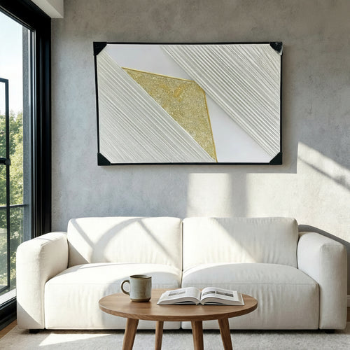 Modern Arc Textured Wall Art Frame