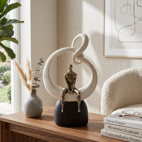 Artisan Abstract Thinker Sculpture