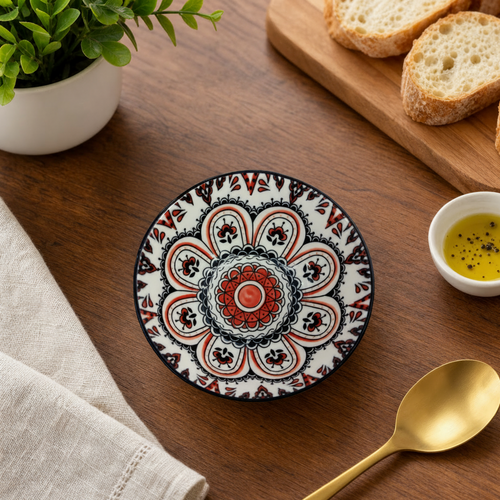 Ottoman Artisan Ceramic Dinnerware Collection – Turkish Floral Motifs