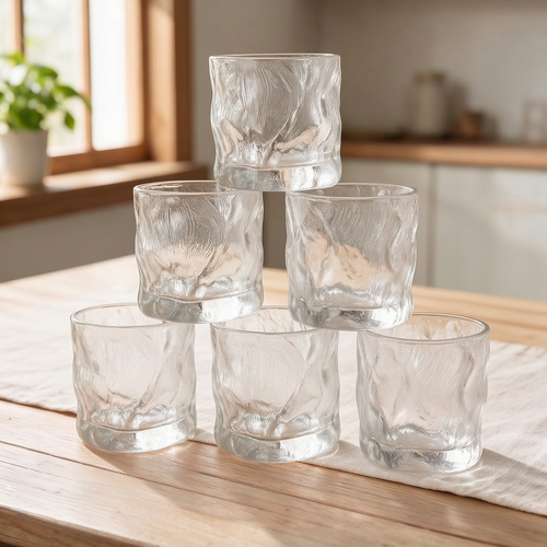 Sophisticated Glasses for Bourbon & Cocktails Set of 6
