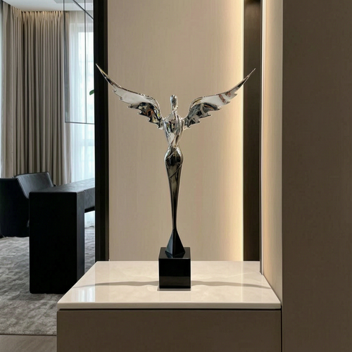 Elegant Ascending Angel Figurine