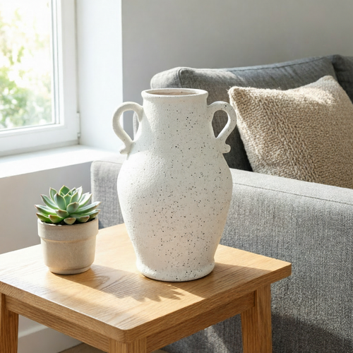Rustic Textured Amphora Vase