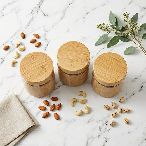 Minimalist Glass Canister Set of 3