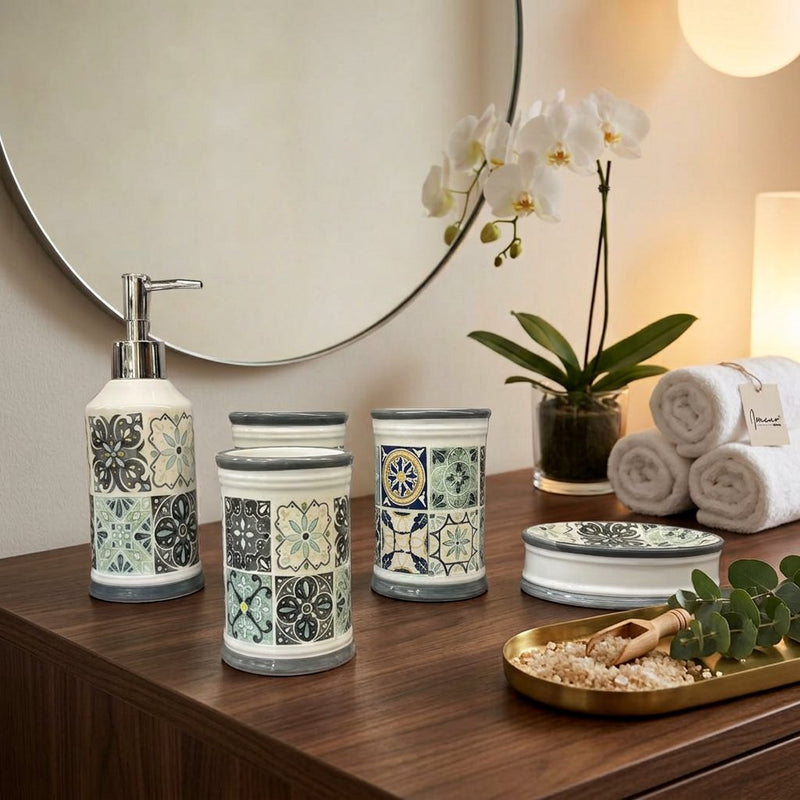 Premium Ceramic Bathroom Set of 4