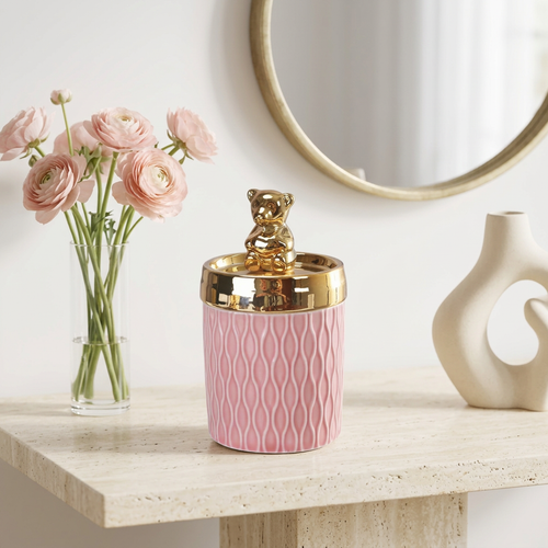 Petite Teddy Ceramic Storage Canister Jar