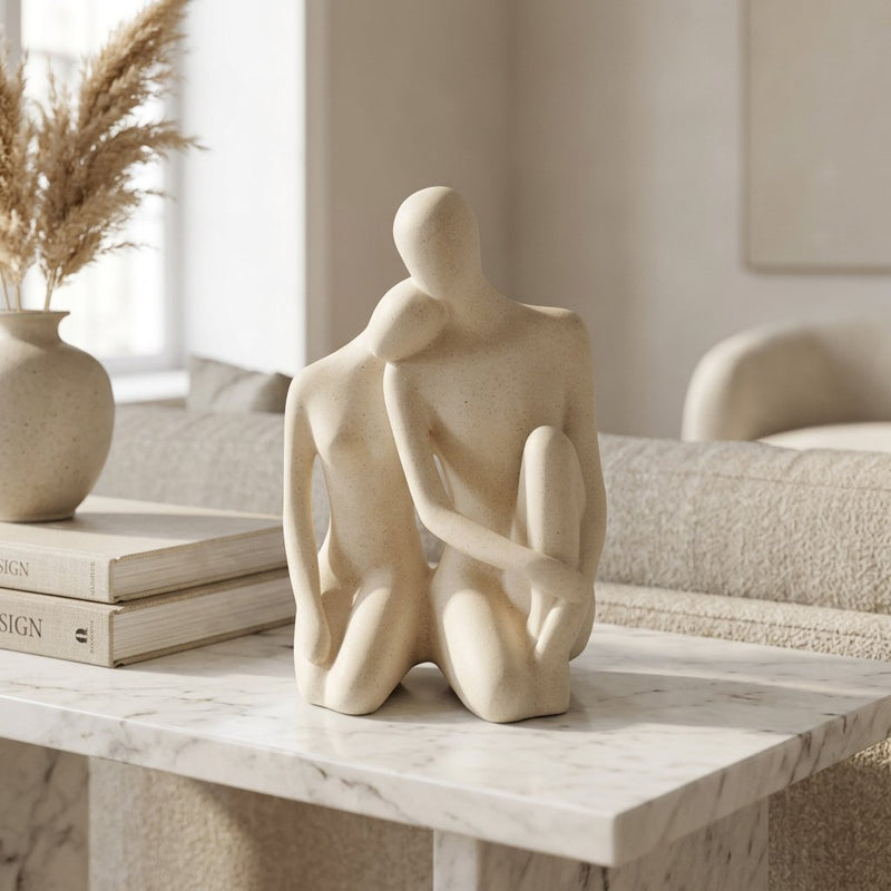 Serenity Textured Embrace Sculpture