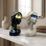Elegant Blindfold Beauty Sculpture