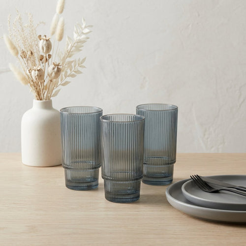 Imperial Blue Water & Beverage Glasses Set of 3