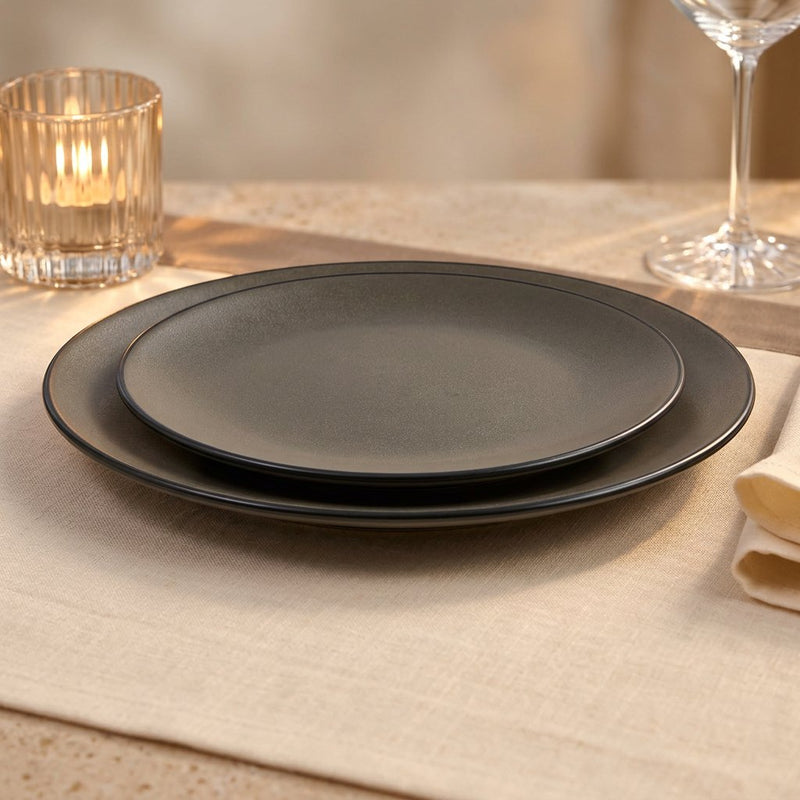 Glaze Ceramic Dinner Plate 6 Pcs