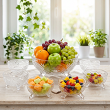 Modern Green Apple Glass Serving Bowl Set of 7