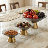 Imperial Wave Pedestal Bowl Set of 3