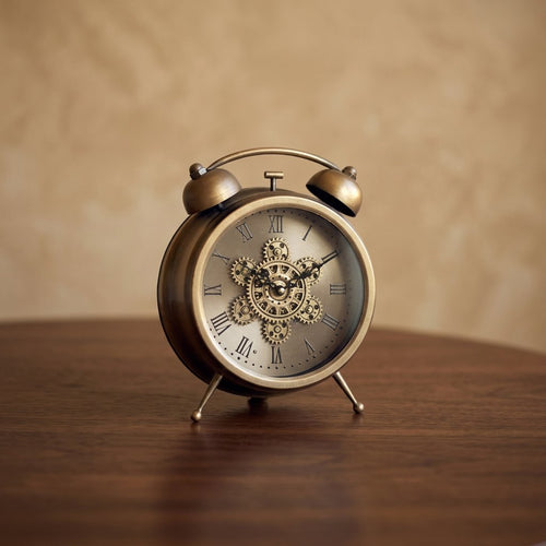Celestial Gyroscope Gold & Black Desk Clock