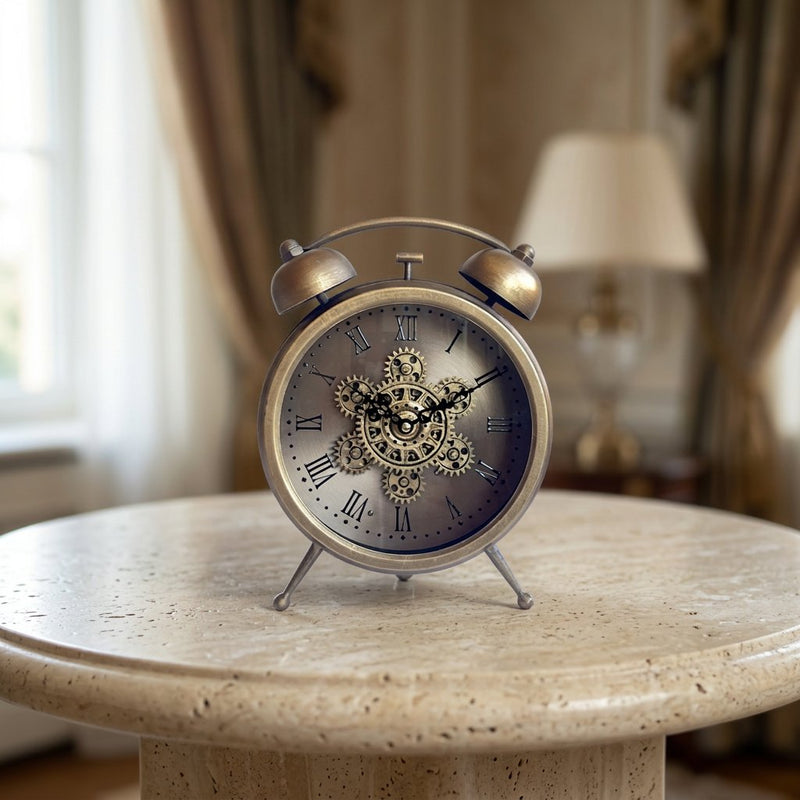 Celestial Gyroscope Gold & Black Desk Clock