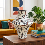 Abstract Monolithic Calligraphy Ceramic Vase