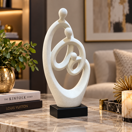 Modernist Vertical Family of Three Sculpture