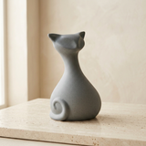 Artisan Minimalist Cat Sculpture