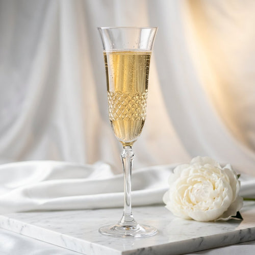Imperial Italian Glassware with Sculpted Stem