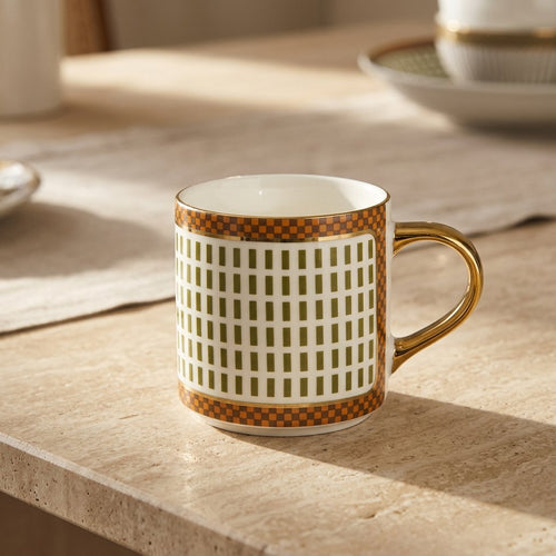 Elegant Carved Textured Ceramic Mug Collection