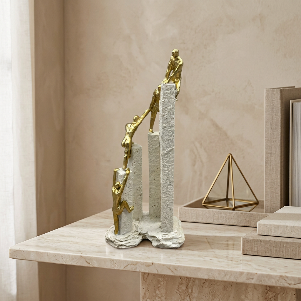 Accent of Success Teamwork Gold Sculpture