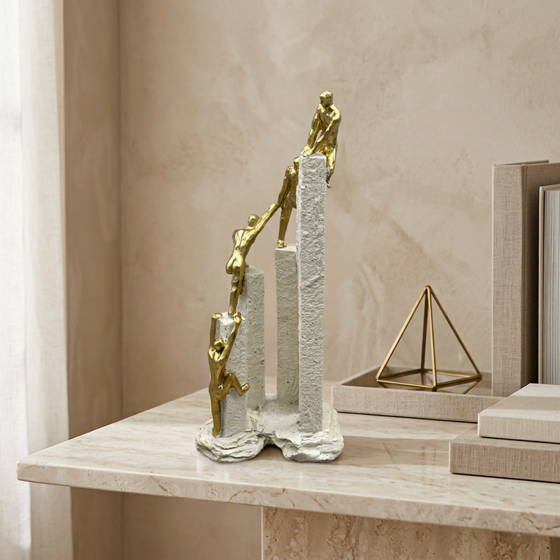 Accent of Success Teamwork Gold Sculpture
