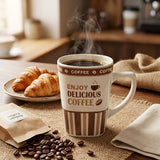 Vintage Cafe Ceramic Coffee Mugs