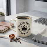 Elegant Coffee Quote Ceramic Mugs
