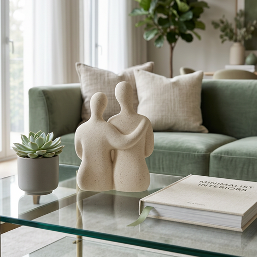 Embrace Abstract Couple Sculpture