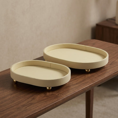 Minimalist Oval Catchall Trays Set of 2