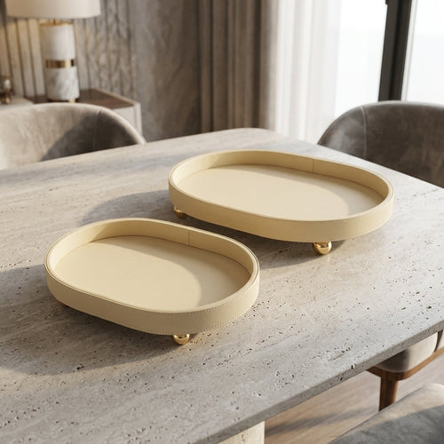 Minimalist Oval Catchall Trays Set of 2